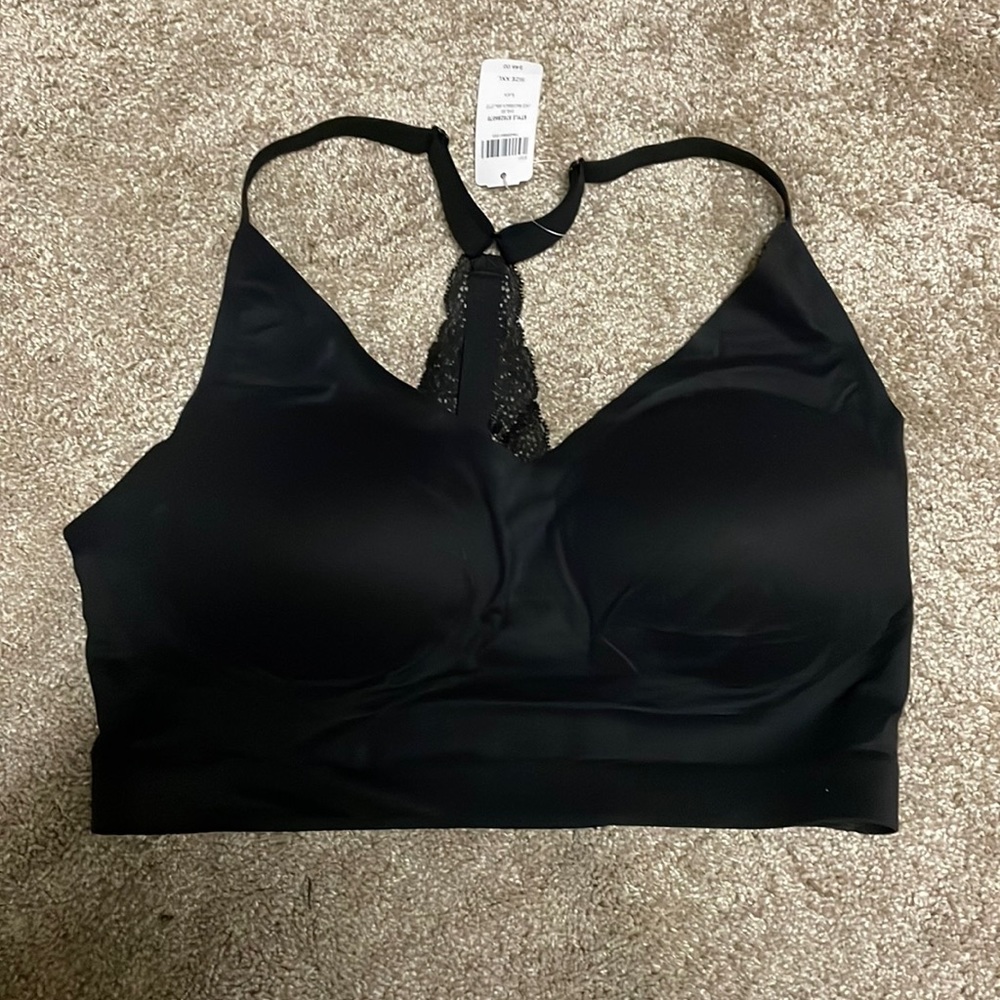 Size XXL Soma Black racer back lace bralette